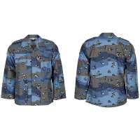 BLŮZA US BARRACK RIPSTOP CHIP BLUE CAMO