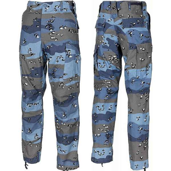 KALHOTY US BDU RIPSTOP CHIP BLUE CAMO