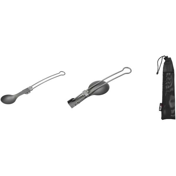 LŽIČKA SKLÁDACÍ TITAN 22cm 25gr ŠEDÁ