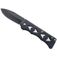 NOŽÍK KAPESNÍ 16cm, ČEPEL 7cm 4 SRDCE  ČERNÝ