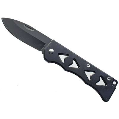 NOŽÍK KAPESNÍ 16cm, ČEPEL 7cm 4 SRDCE  ČERNÝ