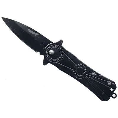 NOŽÍK KAPESNÍ 16cm, ČEPEL 7cm KRUH OZD ČERNÝ