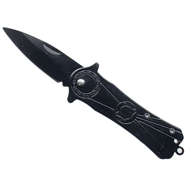 NOŽÍK KAPESNÍ 16cm, ČEPEL 7cm KRUH OZD ČERNÝ