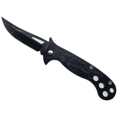 NOŽÍK KAPESNÍ 16cm, ČEPEL 7cm LEV ČERNÝ