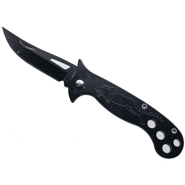 NOŽÍK KAPESNÍ 16cm, ČEPEL 7cm LEV ČERNÝ