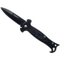 NOŽÍK KAPESNÍ 16cm, ČEPEL 7cm ŽÁBA ČERNÝ