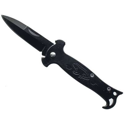 NOŽÍK KAPESNÍ 16cm, ČEPEL 7cm ŽÁBA ČERNÝ