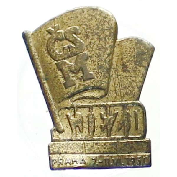 ODZNAK ČSR ČSM SJEZD 7-11.VI.1950