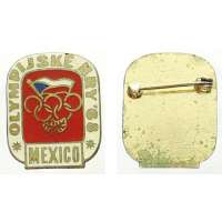 ODZNAK ČSSR OLYMPIJSKÉ HRY MEXIKO 1968 21x26mm