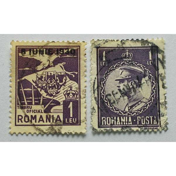 ZNÁMKY RUMUNSKO 20-30-tá LÉTA 2 ks