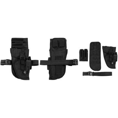 HOLSTR NA PISTOLI PRAVÝ Tactical 4 DÍLY 2 ZÁSOBNÍKY ČERNÝ