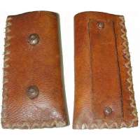 POUZDRO NA NŮŽ K OPASKU 6x14cm KOŽENÉ HNĚDÉ