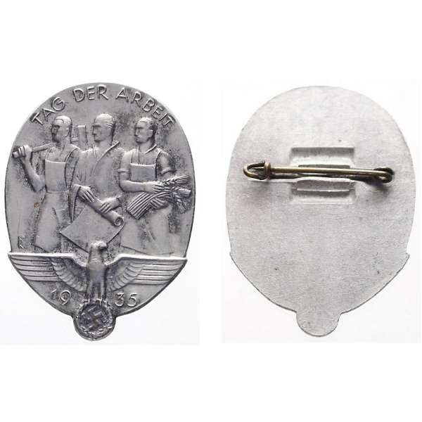 ODZNAK NĚMECKO TAG DER ARBEIT 1935 33x46mm HK