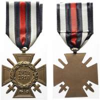 VYZNAMENÁNÍ NĚMECKO KŘÍŽ SE STUHOU 1914-1918 MATNÝ