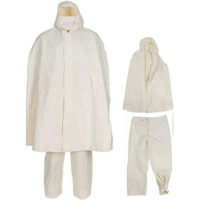 KOMPLET ČÍNA PONCHO A KALHOTY SNĚŽNÉ orig BÍLÝ