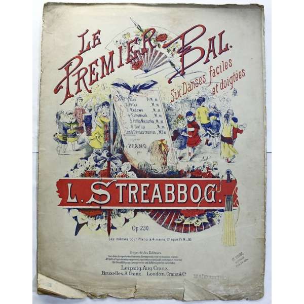 NOTY nakladatel Aug.Cranz L.Streabbog op.230 LE PREMIER BAL piano 11 stran