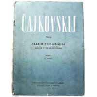 NOTY nakladatel státní Praha Čajkovskij op.39 ALBUM PRO MLÁDEŽ piano V.Kaprál 1963 32 stran
