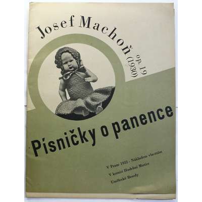 NOTY nakladatel Umělecká Beseda J.Machoň op.19 1930 PÍSNÍČKY O PANENCE klavír 20 stran