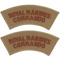 NÁŠIVKA BRIT DOMOVENSK ROYAL MARINES COMMANDO orig KHAKI