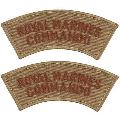 NÁŠIVKA BRIT DOMOVENSK ROYAL MARINES COMMANDO orig KHAKI