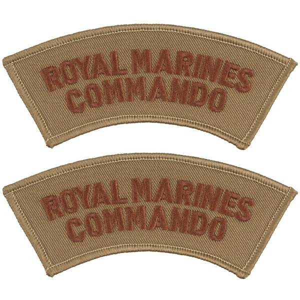 NÁŠIVKA BRIT DOMOVENSK ROYAL MARINES COMMANDO orig KHAKI