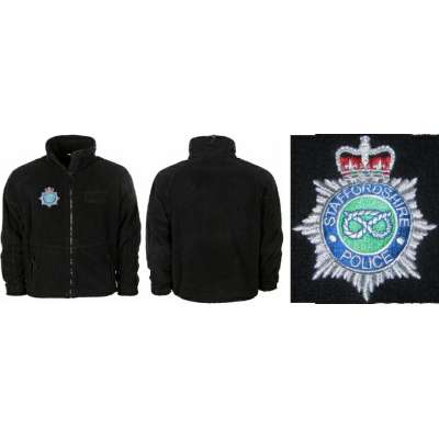 BUNDA BRITT FLEECE VÝŠIVKA STAFFORDSHIRE POLICE SEARCH TEAM orig ČERNÁ
