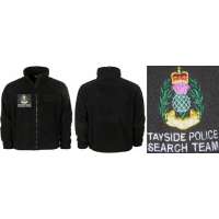 BUNDA BRITT FLEECE VÝŠIVKA TAYSIDE POLICE SEARCH TEAM orig ČERNÁ