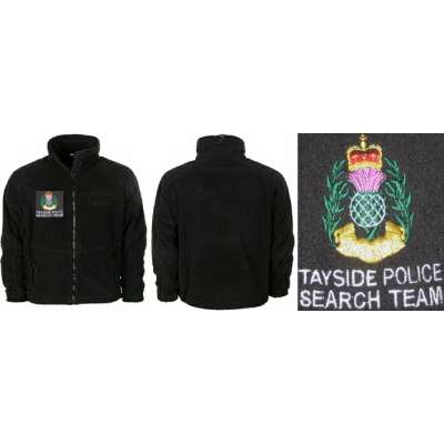 BUNDA BRITT FLEECE VÝŠIVKA TAYSIDE POLICE SEARCH TEAM orig ČERNÁ