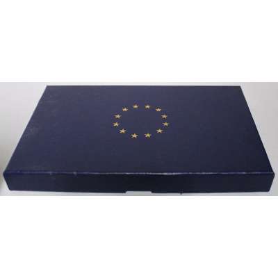 KRABIČKA NA EURO MINCE 21x1x2cm MODRÁ