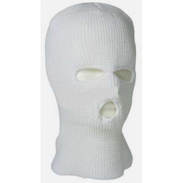 KUKLA BALACLAVA AČR 3 OTVORY ACRYL orig BÍLÁ