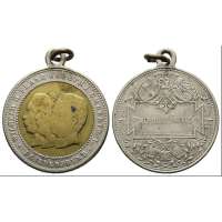MEDAILE RAK-UHER VIRIBUS UNITIS SPOJENECTVÍ FRANZ JOSEF, HINDENBURG, UMBERTO I. orig