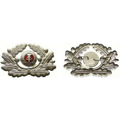 ODZNAK DDR ČEPICOVÝ 68x45mm BAREVNÝ ZNAK STŘÍBRNÝ