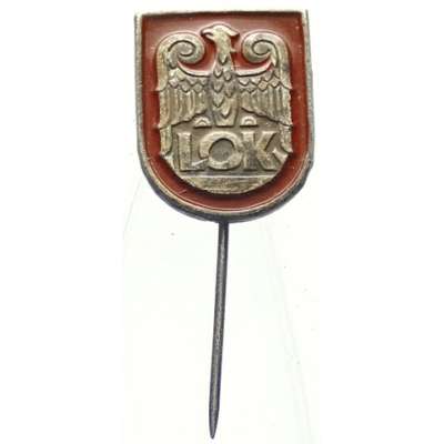 ODZNAK POLSKO 16x20mm LOK LIGA OBRONY KRAJU ZAPICHOVACÍ