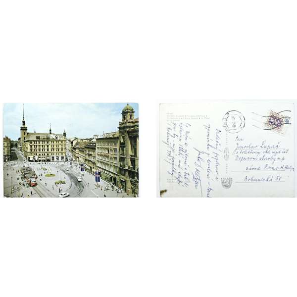 Pohled BRNO NÁMĚSTÍ SVOBODY Š BAR PROŠLÝ