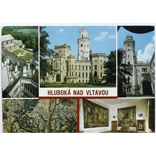 Pohled HLUBOKÁ NAD VLTAVOU Š BAR ČISTÝ