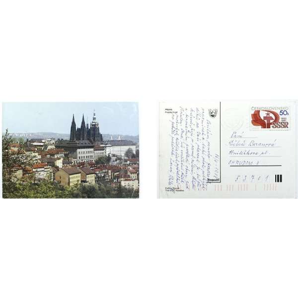 Pohled PRAŽSKÝ HRAD Š BAR PROŠLÝ