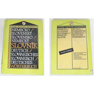 KNIHA NĚMECKO-SLOVENSKÝ A SLOVENSKO NĚMECKÝ SLOVNÍK Tretie vydanie