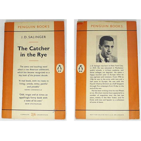 KNIHA THE CATCHER IN THE RYE J.D.Salinger
