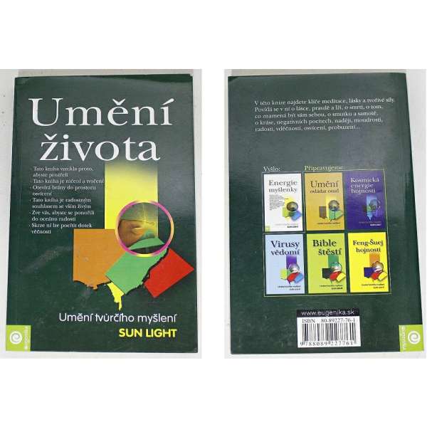 KNIHA UMĚNÍ ŽIVOTA Umění tvůrčího myšlení Sun Light
