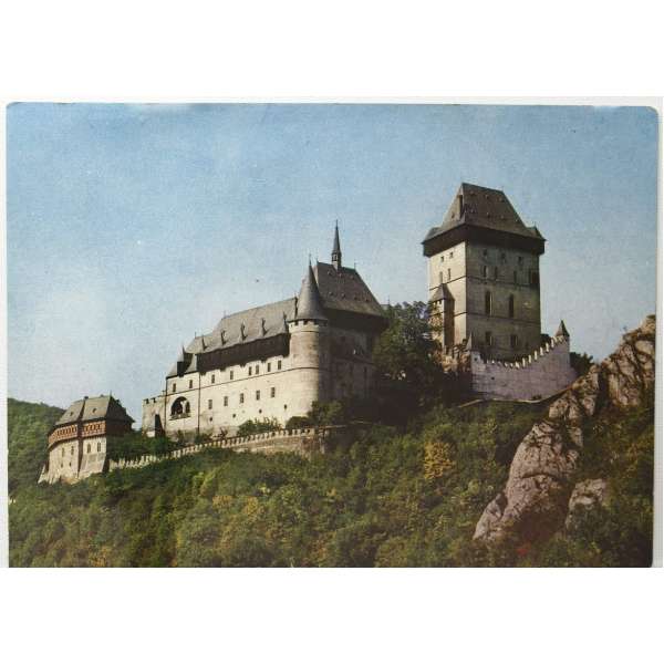 Pohled HRAD KARLŠTEJN Š BAR ČISTÝ