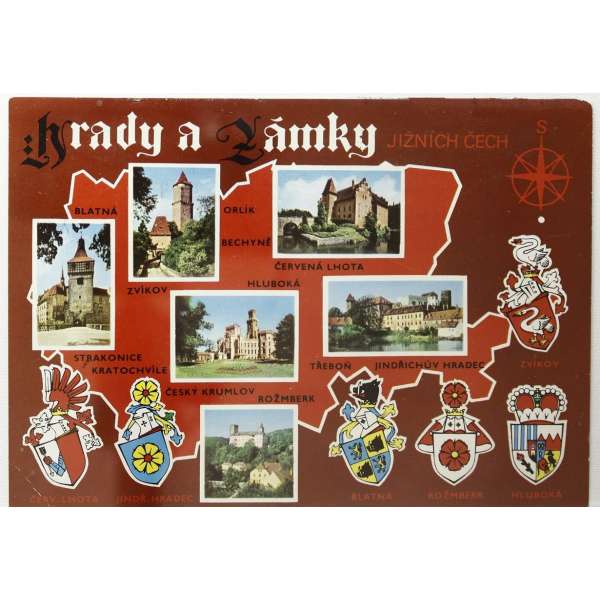 Pohled HRADY A ZÁMKY JIŽNÍCH ČECH Š BAR PROŠLÝ 1973