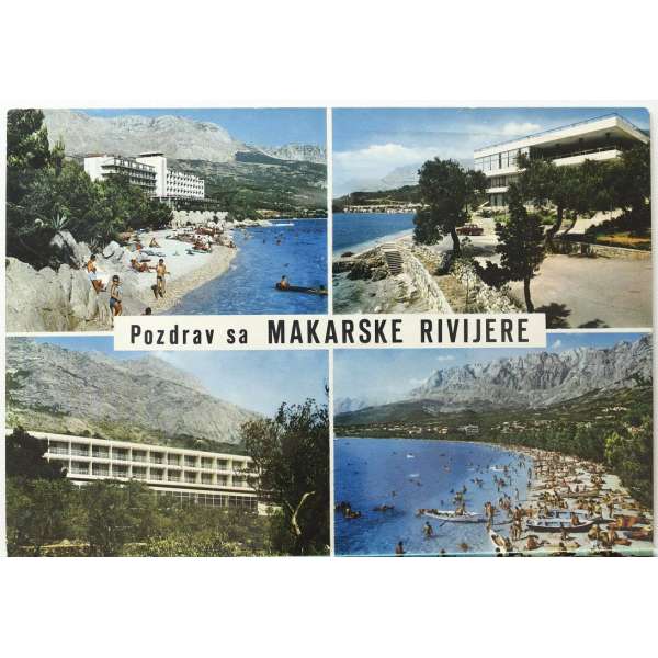 Pohled CHORVATSKO MAKARSKE RIVIJERE Š BAR PROŠLÝ