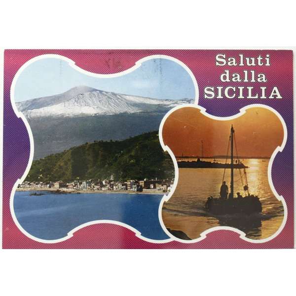 Pohled ITÁLIE SICILIA SALUTI Š BAR PROŠLÝ