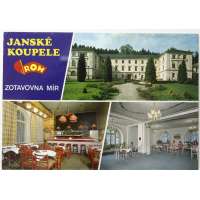 Pohled JÁNSKÉ KOUPELE ZOTAVOVNA ROH MÍR Š BAR PROŠLÝ