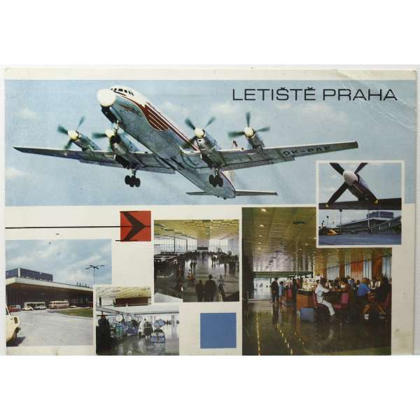 Pohled PRAHA LETIŠTĚ Š BAR PROŠLÝ 1972