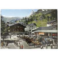 Pohled ŠVÝCARSKO ZERMATT MATERHORN BAR ČISTÝ