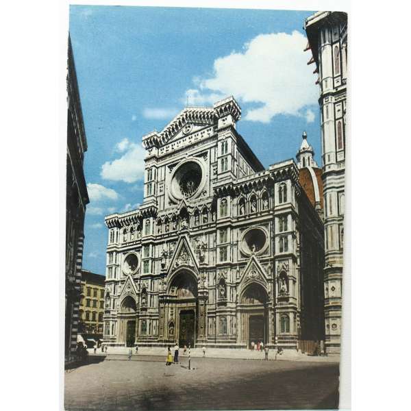 Pohled ITÁLIE FIRENZE DUOMO E CAMPANILE V BAR ČISTÝ