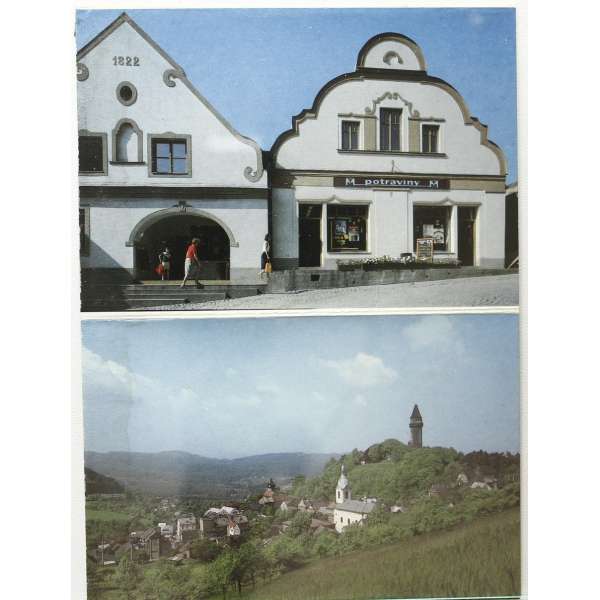 Pohled ŠTRAMBERK NÁMĚSTÍ V BAR ČISTÝ