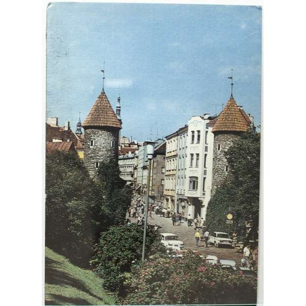 Pohled ESTONSKO TALLIN V BAR ČISTÝ