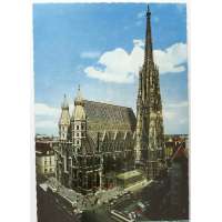 Pohled RAKOUSKO WIEN STEPHANSDOM V BAR ČISTÝ